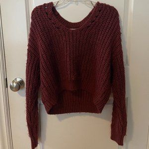 Pacsun burgundy sweater